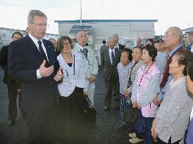 German president visits Fukushima