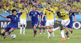 Japan crash out of World Cup after 4-1 hammering by Colombia