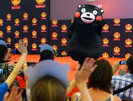 Kumamon appears at Japan Expo in Paris suburbs