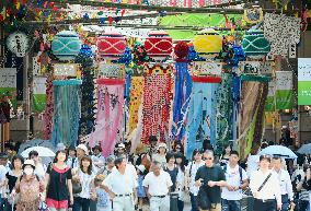 Tanabata star festival starts in Sendai