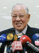 Ex-President Lee endorses Hsieh in Taiwan presidential election