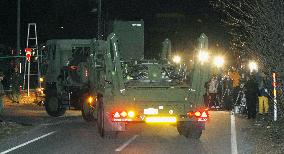 PAC-3 missile unit arrives in Iwate ahead of N. Korean launch