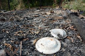 Access to burned-out Rohingya village allowed