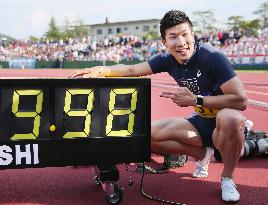 Athletics: Kiryu runs 9.98 in 100, 1st Japanese to break 10-second barrier