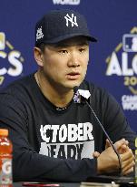 Baseball: Press conference for Astros-Yankees ALCS