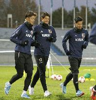 Japan prepare for Brazil friendly