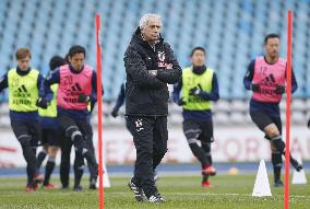 Soccer: Japan prepare for Brazil friendly