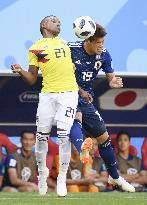 Football: Japan vs Colombia at World Cup