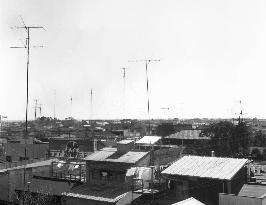 TV antennas in Japan in 1960s