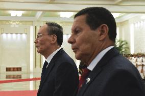 CORRECTED: Brazilian Vice President Mourao in Beijing