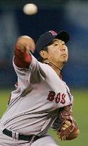 Red Sox Matsuzaka rolls over Athletics for 1st season win