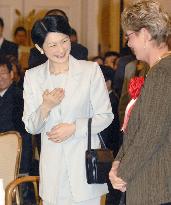 Princess Kiko attends lecture meeting on Deaflympics