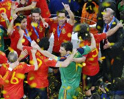 Spain beat Netherlands to win World Cup