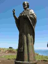 Russian Orthodox saint statue erected on disputed island