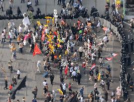 NGOs hold large rally in Sapporo ahead of G-8 summit