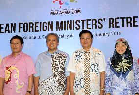 ASEAN foreign ministers pose during informal confab in Malaysia