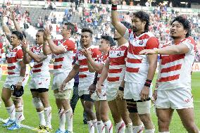 Japan keep quarterfinal dream alive with clinical win over Samoa