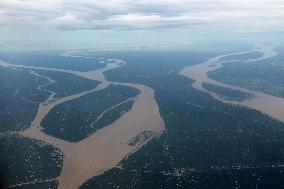 Aerial view of Mekong Delta