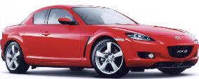 Mazda debuts 'True Red' four-door RX-8 rotary sports car