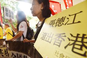 Pro-democracy protesters in Hong Kong