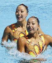 Japanese pair advance into synchronized swimming final