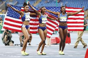 Olympics: U.S. medal sweep in women's 100m hurdles