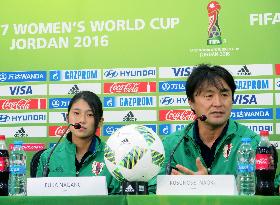 Soccer: Japan press conference for U-17 Women's World Cup final
