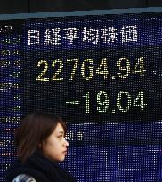 Nikkei ends at highest year-end level since 1991