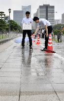 Tokyo tests water sprinklers to combat heat at 2020 Olympics