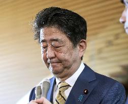 Abe on resignation of Olympic minister