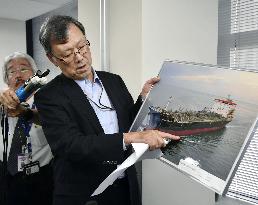 Operator of attacked tanker meets press