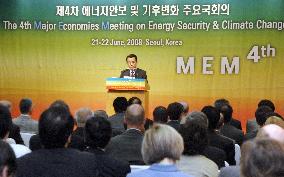 S. Korea premier addresses major economies climate change confab