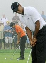 Woods prepares for PGA Championship