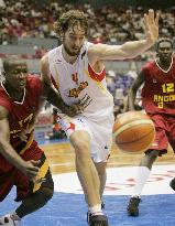 Spain beats Angola 93-83 at World Basketball Championships