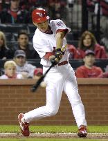 Taguchi singles in Cardinals' loss in NLCS