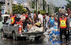 Flooding at industrial estate near Bangkok