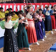 Annual archery contest held in Kyoto