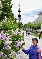 Lilac festival starts in Sapporo