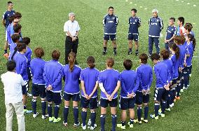 Nadeshiko Japan train for World Cup