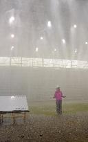 Disaster prevention institute simulates Japan's heaviest downpour