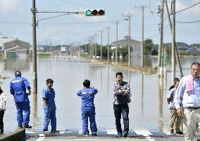 Aftermath of massive floods in eastern Japan