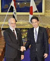 Kishida meets with Iraqi counterpart