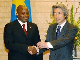Congolese president meets with Koizumi