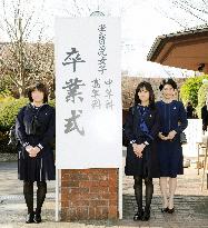 Princess Mako, Princess Kako attend graduation ceremony