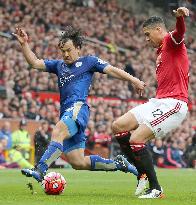 Leicester's title celebrations put on hold after draw at Man Utd