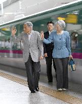 Japanese emperor, empress off to summer retreat at villa in Tochigi