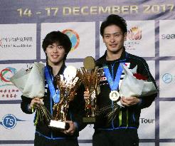 Table tennis: Japan's Morizono and Oshima win Grand Finals