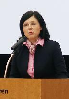 EU Commissioner Jourova in Tokyo