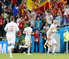 Football: Spain vs Portugal at World Cup