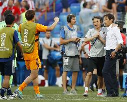 Football: Japan vs Poland at World Cup